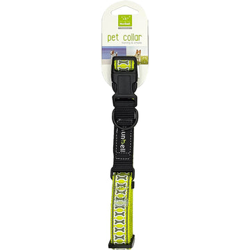 Nunbell Bone Print Reflector Collar